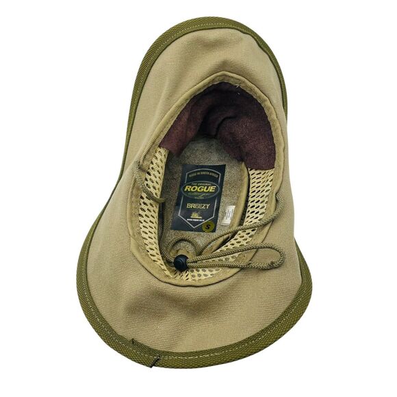 The Original Rogue Handcrafted Hat Breezy Sun Vent Safari Suede Leather Small - Picture 7 of 7
